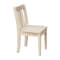 International Concepts Rectangle Set of 2 San Remo Juvenile Chairs, 13.2 in W, 16 in L, 26 in H, Wood, Unfinished CC-105P - alternate 2